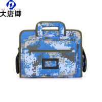 大唐御参谋电脑包商务男士单肩斜挎包笔记本电脑包商务会议公文包(2件装)-海洋数码