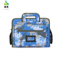 冀美参谋电脑包商务男士单肩斜挎包笔记本电脑包商务会议公文包(2件装)-海洋数码