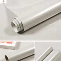 鑫京州 加厚烤漆壁纸防油污贴纸耐高温墙纸自粘 光面银色[防油耐高温] 60厘米宽*1米长