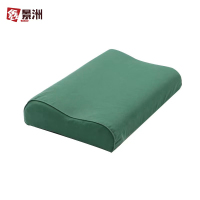 鑫景洲0729-枕头硬质棉宿舍高低枕头军绿色劳保陆空训练枕头 橄榄绿[普通款]27*48cm2个装