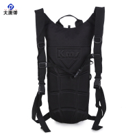 大唐御0729-户外水袋3L饮用水袋双肩水囊背包旅行骑行登山运动便捷水壶连内胆黑色