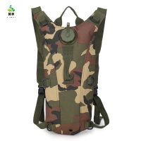 冀美0729-户外水袋3L饮用水袋双肩水囊背包旅行骑行登山运动便捷水壶连内胆丛林迷彩