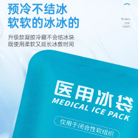 秝客0729-医用冰袋 反复重复使用冰敷袋 消暑降温发烧冷敷术后护理[260g]10袋装