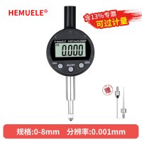HEMUELE 禾木千分表高精度0.001数显百分表一套电子高度规计测量仪深度表 [微型]数显千分表0-8mm