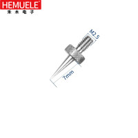 HEMUELE百分表测头 千分表测针 百分表头千分表头表针尖测头平测头 尖测头R0.15*7长