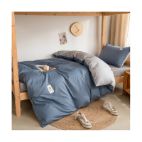 芳恩(Faunen) SUS-Z4003 良品棉单人三件套 牛仔蓝+浅灰
