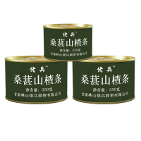 凌翔炸酱肉丁罐头即食下饭菜拌面炸面家庭储备食品 桑葚山楂条 350g*12罐