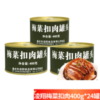 凌翔 梅菜扣肉罐头户外加热即食家庭储备罐头 梅菜扣肉 400g*24罐