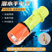 黑蝎潜水手电筒强光专业潜水手电户外超亮防水LED可充电赶海耐用防摔 XL-48潜水灯+充电器+一节电池