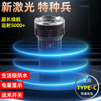 黑蝎大功率强光手电筒Type-c充电超亮户外远射多功能LED长续航穿天炮 DY-825强光手电(单电套餐)