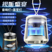 黑蝎蓝牙露营灯氛围灯LED照明灯超亮长续航强光充电野营灯营地帐篷灯 HW-666(黑色套餐)+数据线+礼盒