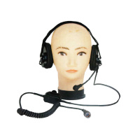 哲奇TBP0202A型 改进型头戴式双耳送受话器(含插头) 170/171型手持式超短波电台耳机定型