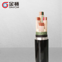 金杯金杯电缆ZC-YJV22-8.7/15kV国标铜芯铠装电缆 1米价不退换 黑色 3*150