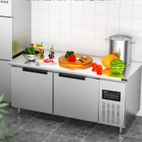 猛世保鲜工作台商用冷藏操作台厨房工程冰柜风冷直冷冻水吧台 [标准款]全冷冻丨全铜管 1.8*0.6*0.8(米)