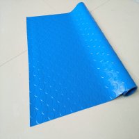 美奇特整卷牛vc防水地垫满铺房间垫子地垫楼梯车间防滑垫厂房防潮垫-蓝色铜钱纹0.9米宽*5米长(一张)