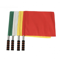 中拳王手旗发令旗户外比赛指挥旗红白信号旗裁判旗训旗红绿黄白信号旗(10个装)-黄旗