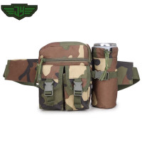 钧跃 户外水壶腰包 多功能户外旅行骑行运动腰包 丛林迷彩