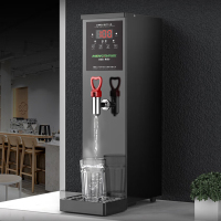 猛世步进式开水器商用不锈钢吧台电热水机烧水机饮水机全自动设备办公室 升级款丨二级滤水丨曜夜黑 产水量:30L/H