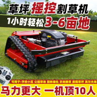 德立希履带式割草机园林开荒除草机遥控割草机小型家用全地形果园碎草机 10马力汽油平刀(遥控操作)