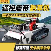 德立希遥控割草机光伏发电站碎草机履带式打草机果园开荒除草柴油大马力 出口大马力割草机