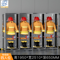点云星辰不锈钢消防服架战斗服架双面可旋转服架衣帽摆放架救援装备架-四人不锈钢旋转消防衣架304不锈钢