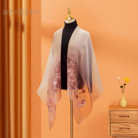 芳恩(faunen) FN-629 高级感夏夏季丝巾披肩喜妈妈婚礼服旗袍婚宴外搭绣花 3D娴雅米粽