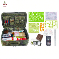 鑫京州军事地形学作图工具箱 野外战术训练标图指挥作业箱 星空310型