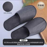 易旅星级酒店一次性拖鞋宾馆民宿专用加厚防滑家用(20双)-无纺布拖鞋(灰色)