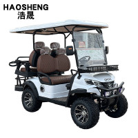 浩晟电动观光车高尔夫球车景区营区校园巡逻车摆渡机场接驳车电池配件