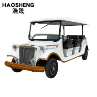 浩晟 电动老爷车看房车8-11座观光车四轮售楼处楼盘景区酒店接待 高配