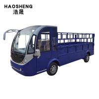 浩晟电动观光车电动巡逻车2座11座14座营院校园四轮皮卡车 干电高配