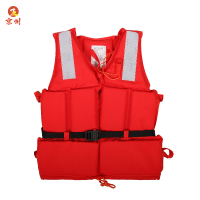京州大浮力成人船用工作救生衣 大人钓鱼漂流背心马甲-船用工作救生衣(带证书)