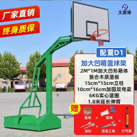 大唐御篮球架户外成人标准可移动家用训练篮球框室内落地式学校比赛 配置D1:加固加强大凹箱+复合木质板