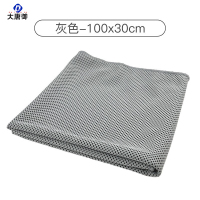 大唐御冷感运动毛巾夏季吸汗吸水透气瑜伽毛巾冰凉降温擦汗巾 灰色(全冷)100*30cm(筒装)3条装