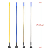 世美洁棉线平板尘推拖把大号拖布省力吸水家用地拖拖把医院酒店清洁 [只有杆]铝杆 2个