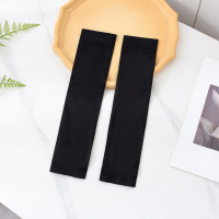 保罗岚芝冰袖男女防晒袖套夏季防嗮开车钓鱼工作服-夏季冰袖黑色(套指款)*3件