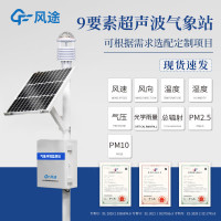 风途小型气象站CQX9自动微型气象仪雨量辐射光照一体式无线监测站室外