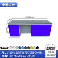 铭祖实验台桌子工作台学生实验桌办公桌全钢边台操作中央台试验化验室 全钢边台
