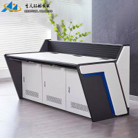 铭祖监控操作台指挥中心控制台双联三联定做消防调度室电脑操控台桌子 D012款加厚(双联起) 每联长0.8米