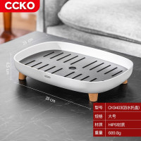 CCKO茶盘 茶具托盘茶台茶托功夫茶盘配件 储水式小茶盘带排水沥水盘 大号沥水托盘