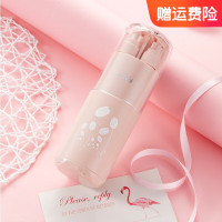 海迎旅行洗漱杯套装 多功能漱口杯家用旅行出差便携收纳 星钻洗漱杯-少女粉 标准装5件套