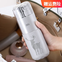 海迎旅行洗漱杯套装 多功能漱口杯家用旅行出差便携收纳 星钻洗漱杯-北欧灰 豪华装8件套