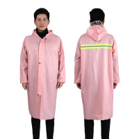 正亿达雨衣大褂加长款全身防暴雨连体户外成人外穿一体雨披 莫兰迪单层粉色[拉链]145cm XXXXL