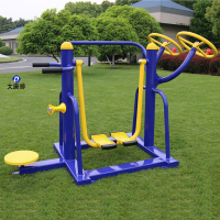 大唐御室外健身器材小区公园社区户外健身器材广场新农村漫步机 漫步扭腰肩关节腿部按摩 四合一