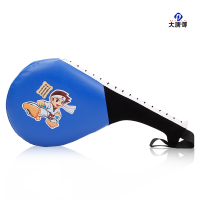 大唐御脚靶响靶成人加厚道馆训练双叶散打手靶跆拳道靶脚踢靶 卡通款(蓝色)2个