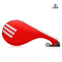 大唐御脚靶响靶成人加厚道馆训练双叶散打手靶跆拳道靶脚踢靶 响靶款(红色)2个