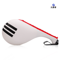 大唐御脚靶响靶成人加厚道馆训练双叶散打手靶跆拳道靶脚踢靶 响靶款(白色)2个