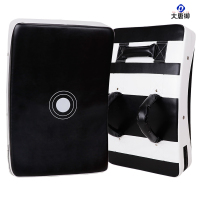 大唐御跆拳道脚靶后踢侧踢靶弧形胸靶大脚靶散打拳击泰拳训练弯靶靶子 黑白拼色弧形胸靶