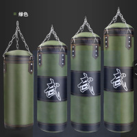 大唐御吊挂式散打拳击沙袋成人家用跆拳道沙包健身房体育馆训练沙袋 绿色 空心120cm