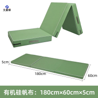大唐御折叠帆布体操垫仰卧起坐垫 练功体育训练海绵垫子 有机硅180*60*5cm
